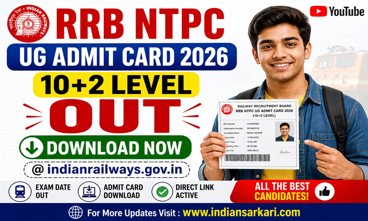 RRB NTPC UG Admit Card 2026