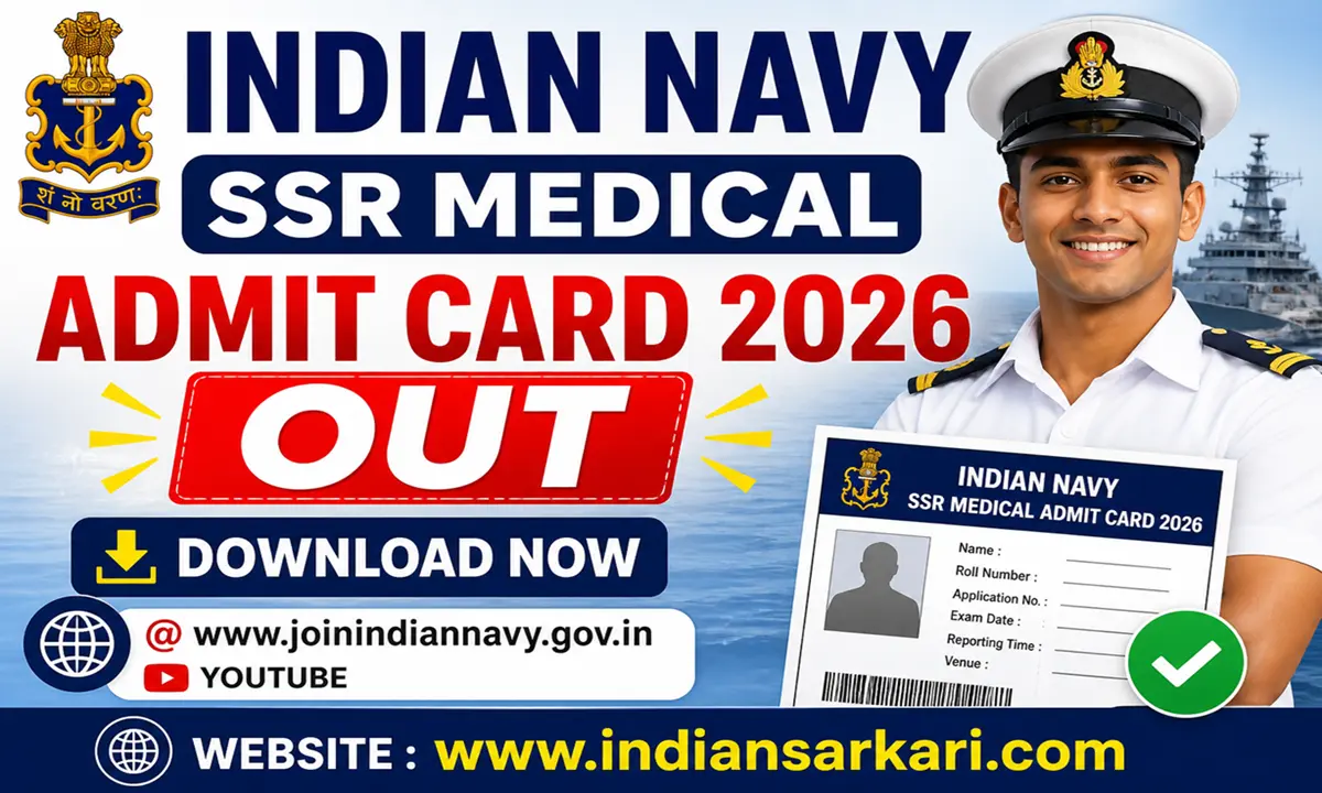 Indian Navy SSR Medical Admit Card 2026