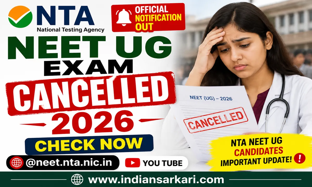 NTA NEET UG Exam Cancelled 2026