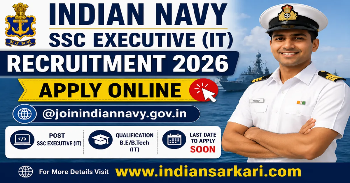 Indian Navy SSC Executive IT Recruitment 2026