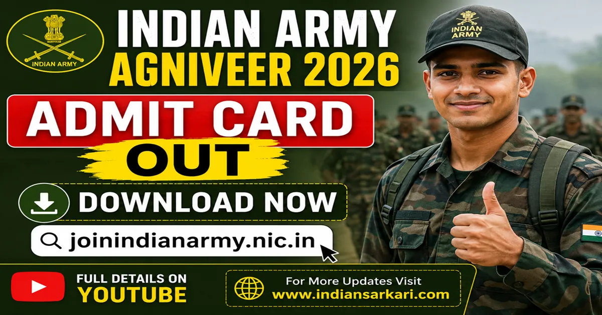 Indian Army Agniveer Admit Card 2026