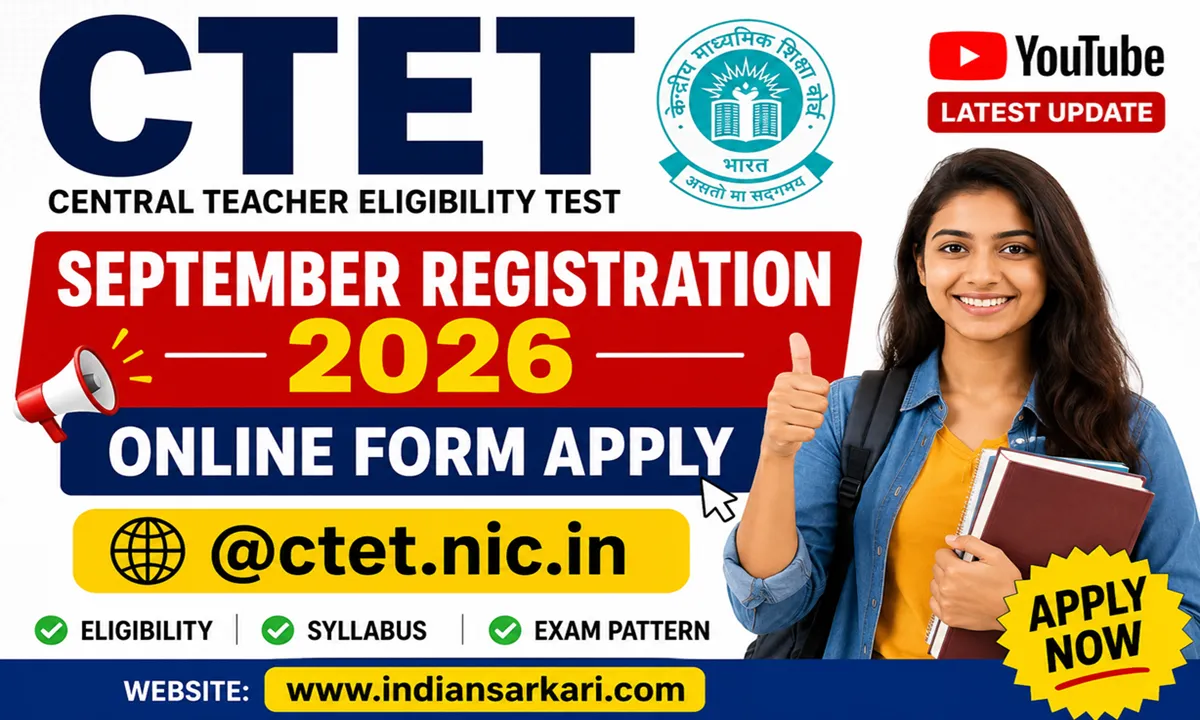 CTET September Registration 2026