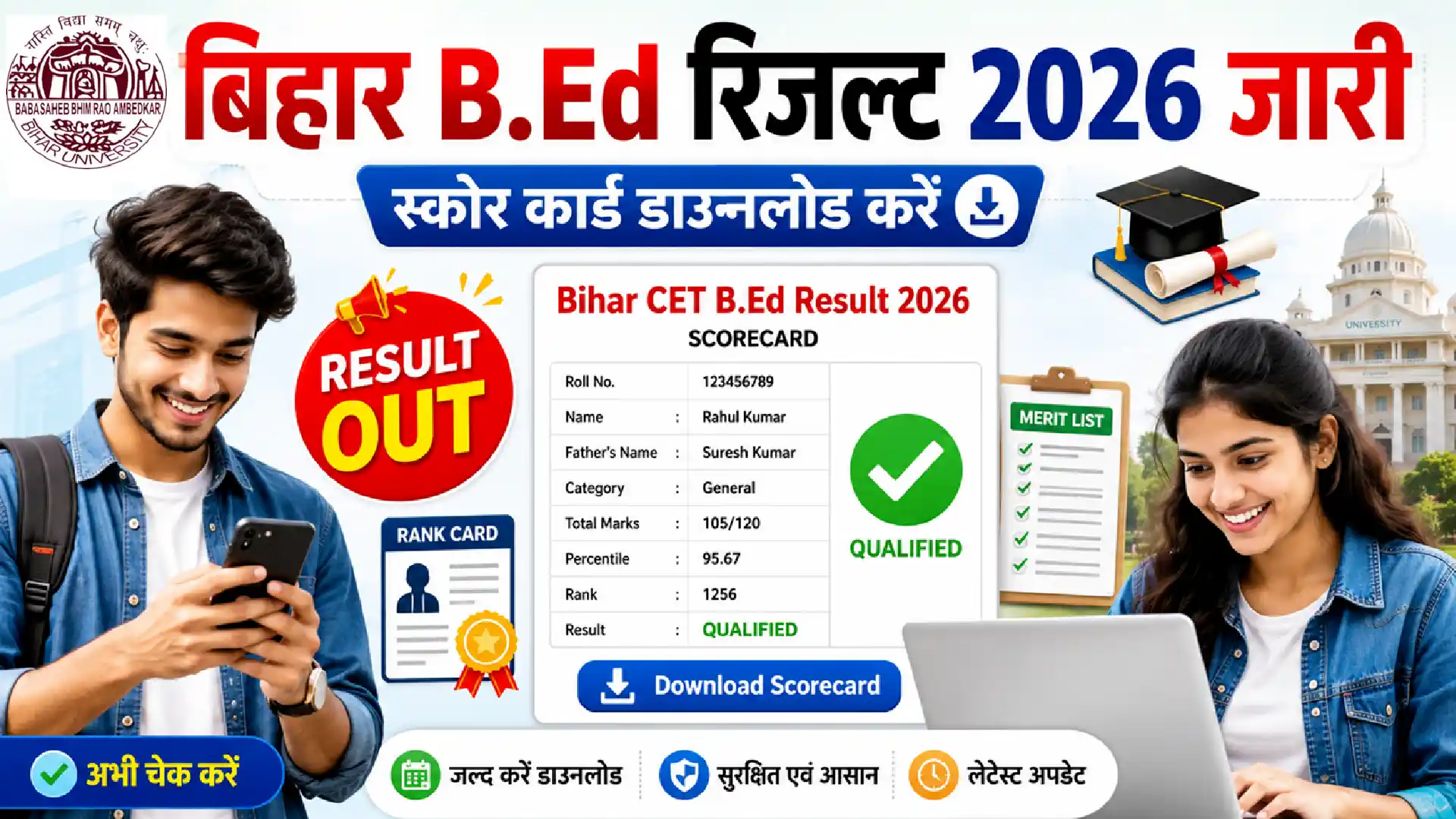 Bihar CET B.Ed Result 2026