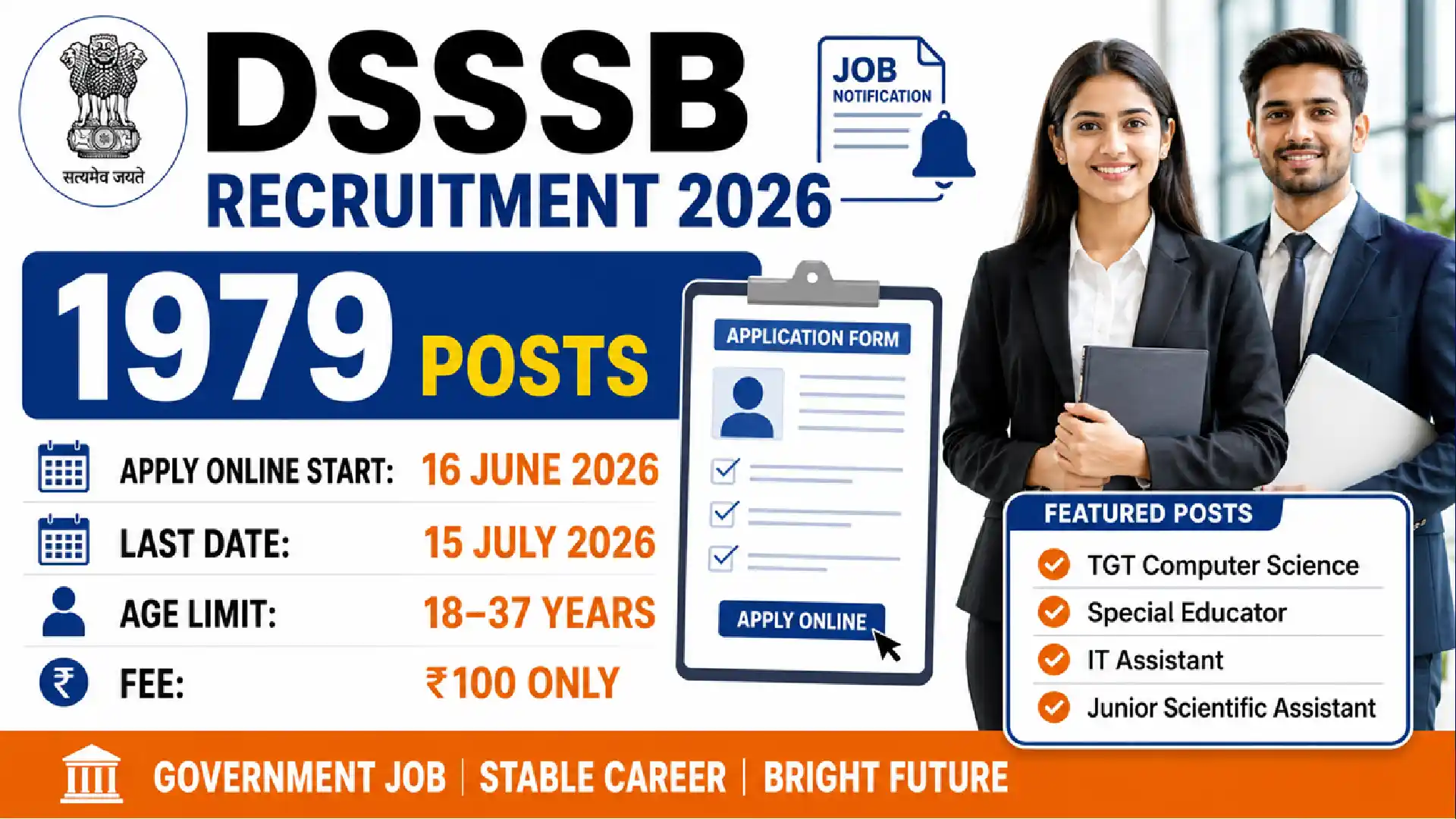DSSSB Recruitment 2026