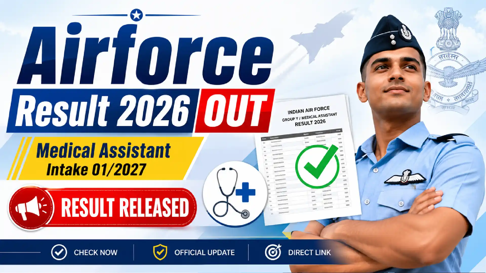 Airforce Group Y Medical Assistant Result 2026