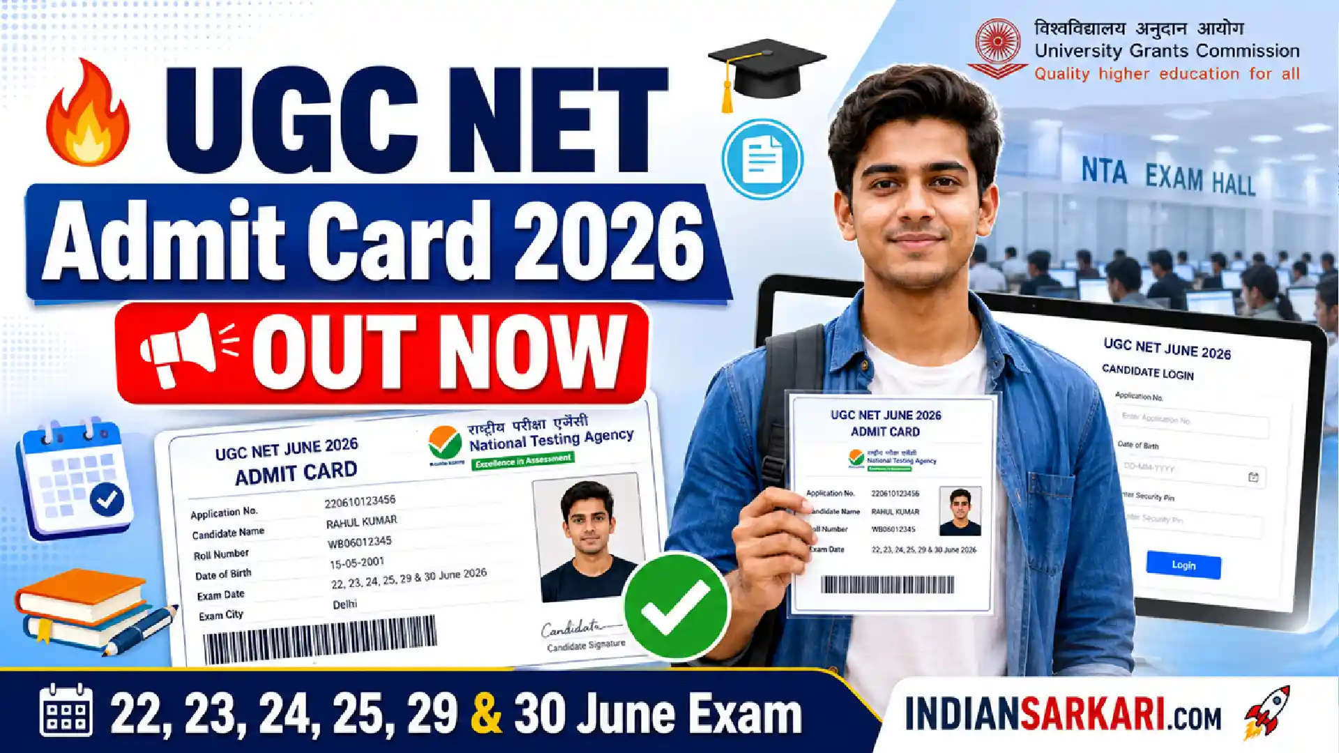 UGC NET June 2026 Admit Card