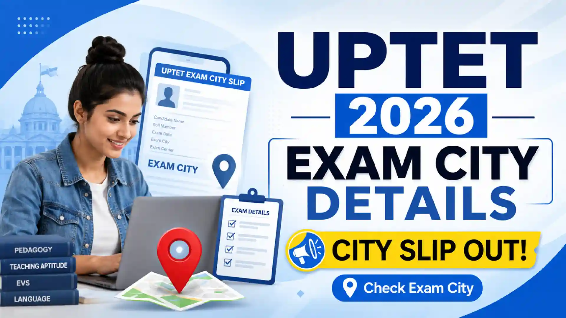 UPTET City Intimation Slip 2026