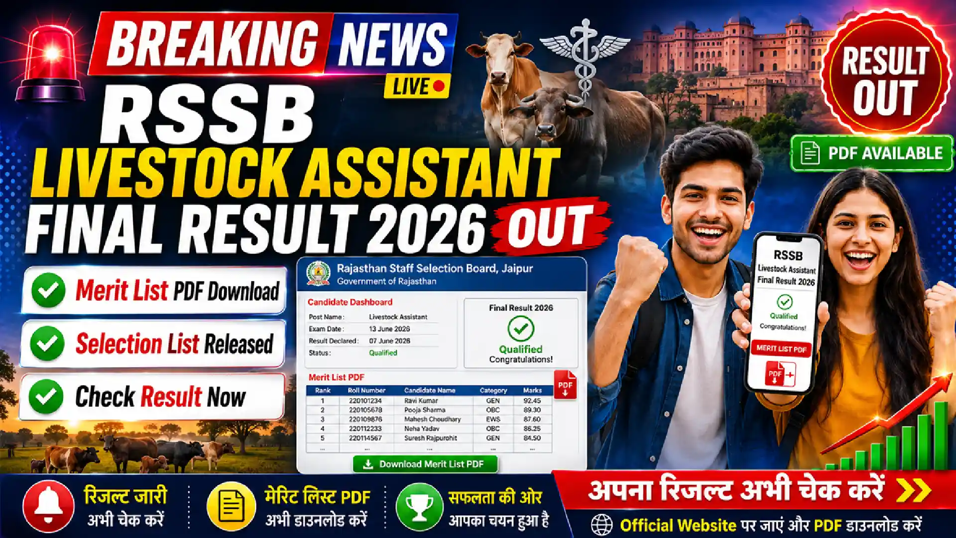 RSSB Livestock Assistant Final Result 2026