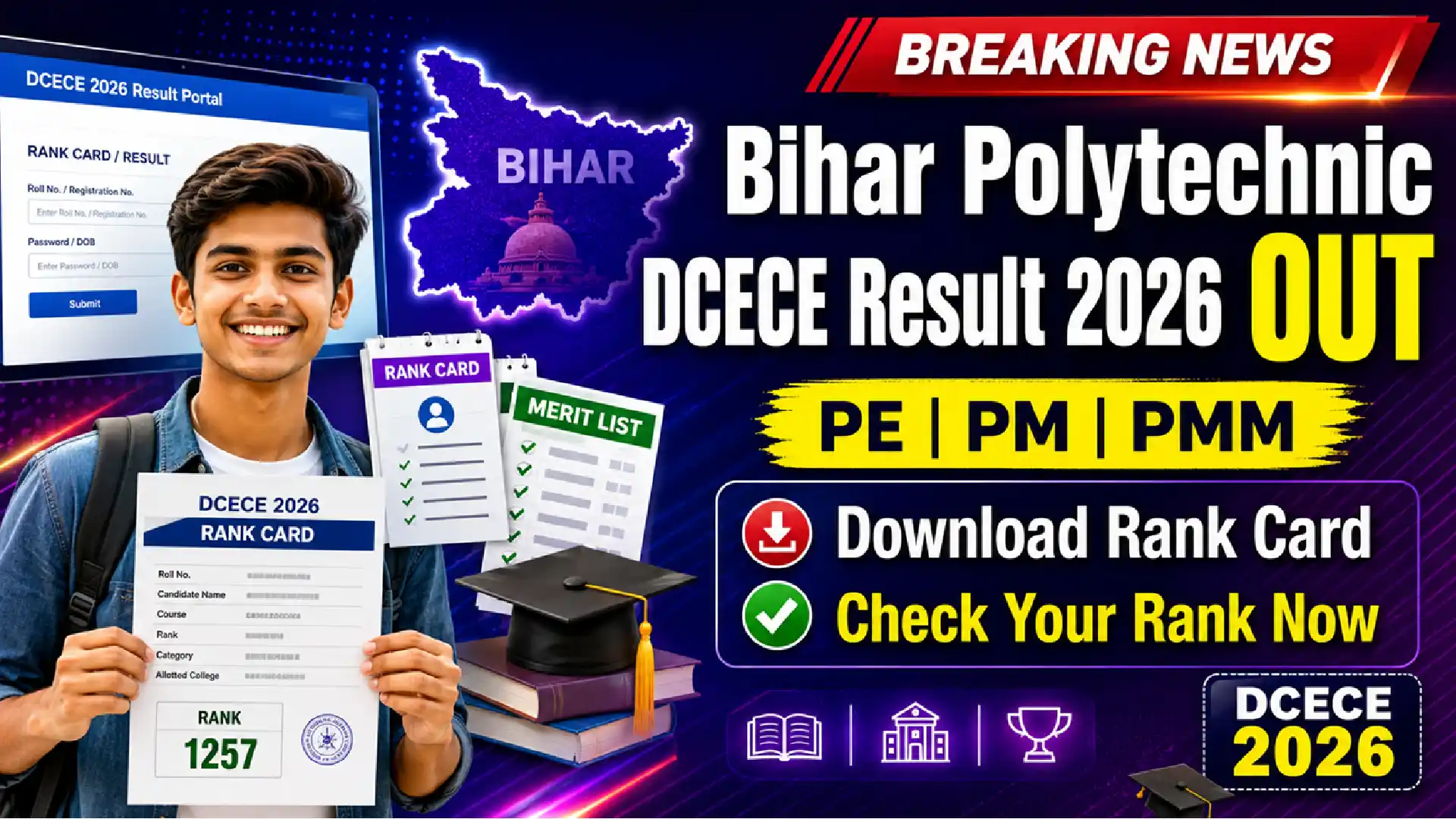 Bihar Polytechnic DCECE Result 2026