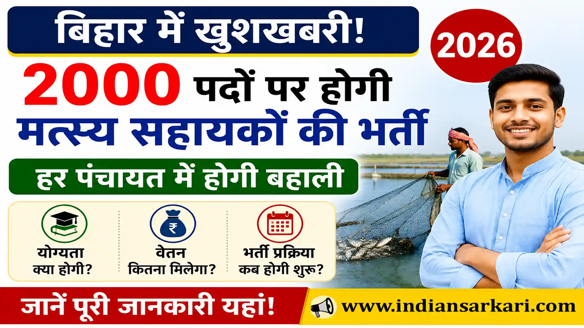 Bihar Matsya Sahayak Vacancy 2026