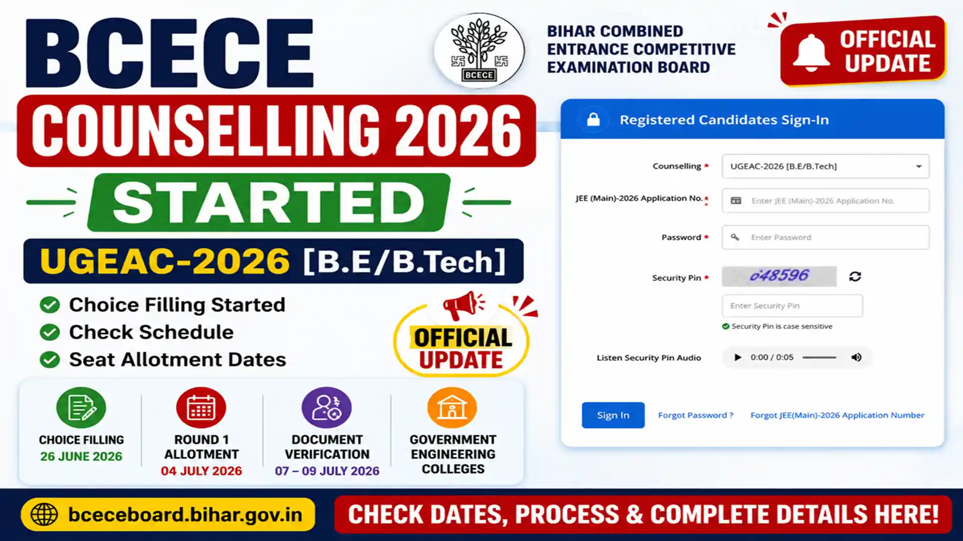 BCECE Counselling 2026