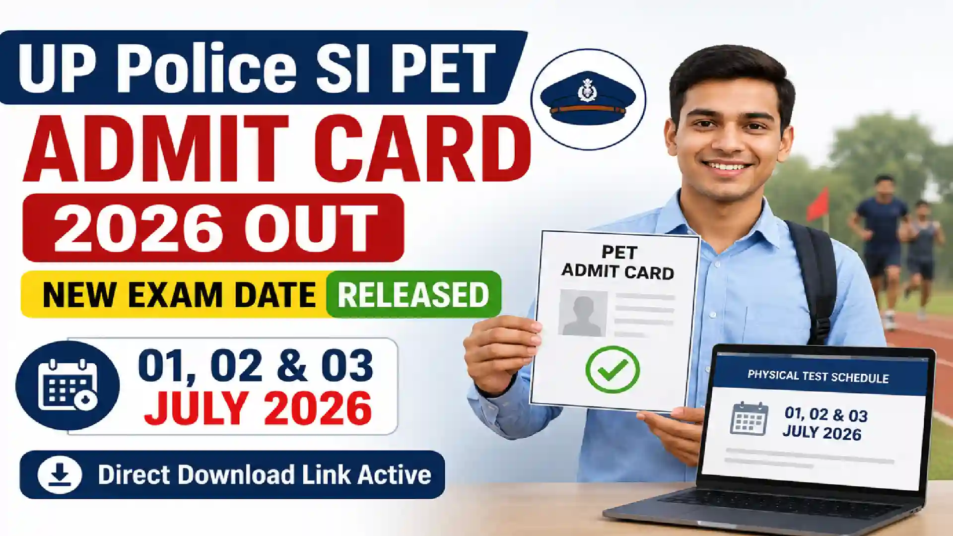 UP Police SI PET Admit Card 2026