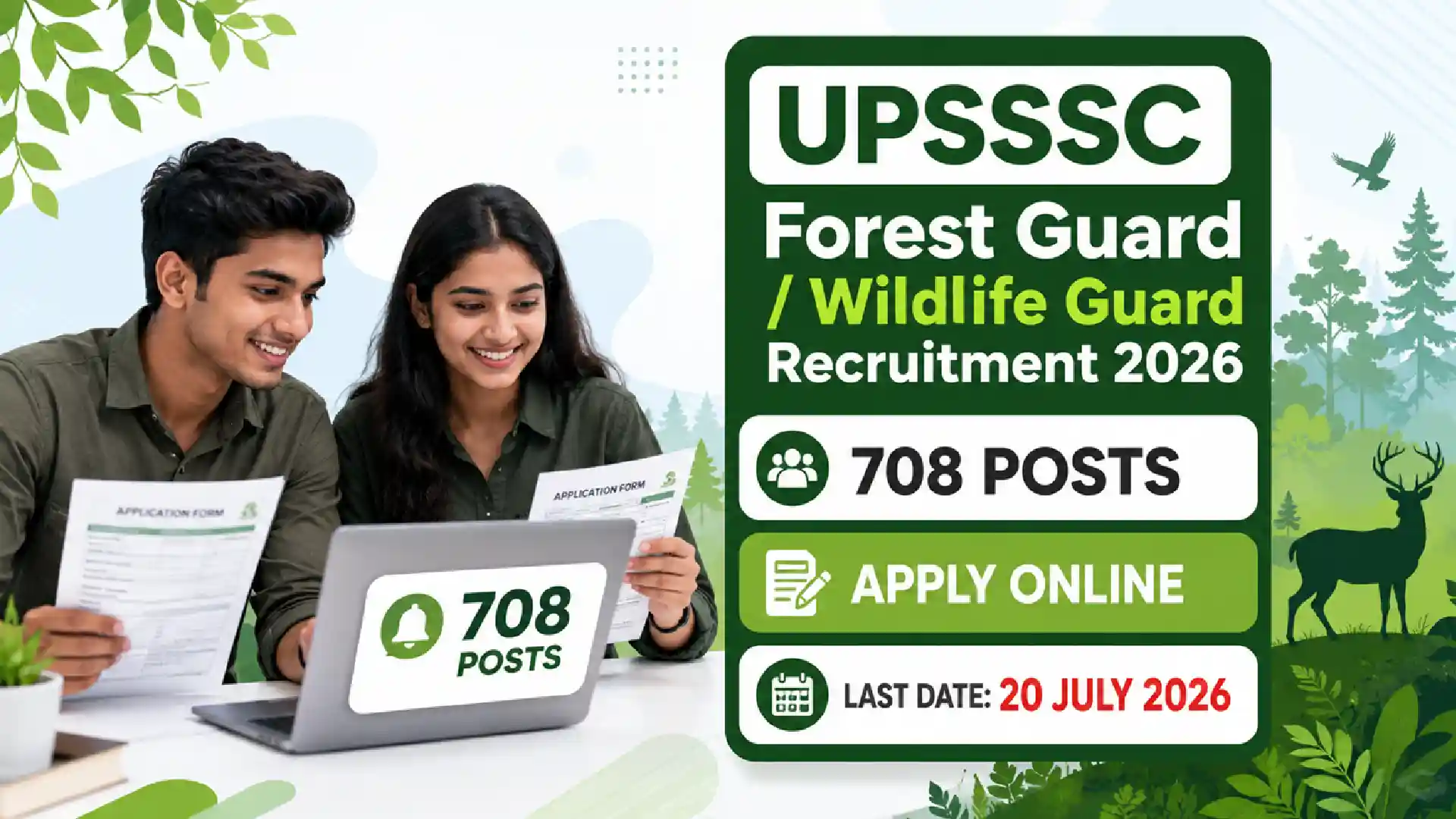 UPSSSC Forest Guard & Wildlife Guard Recruitment 2026