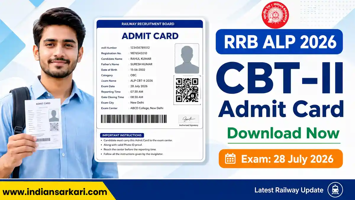 RRB ALP CBT-II Admit Card 2026