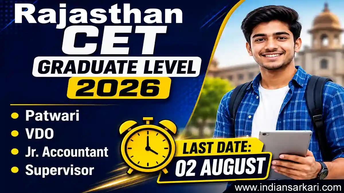 Rajasthan CET Graduate Level 2026