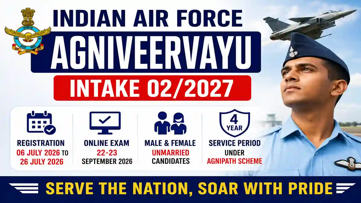 Indian Air Force Agniveervayu Recruitment 02/2027