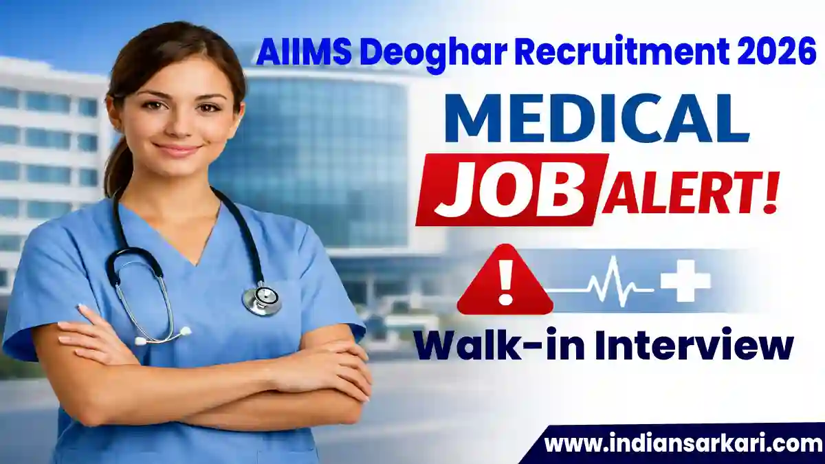 AIIMS Deoghar Recruitment 2026: Walk-in Interview