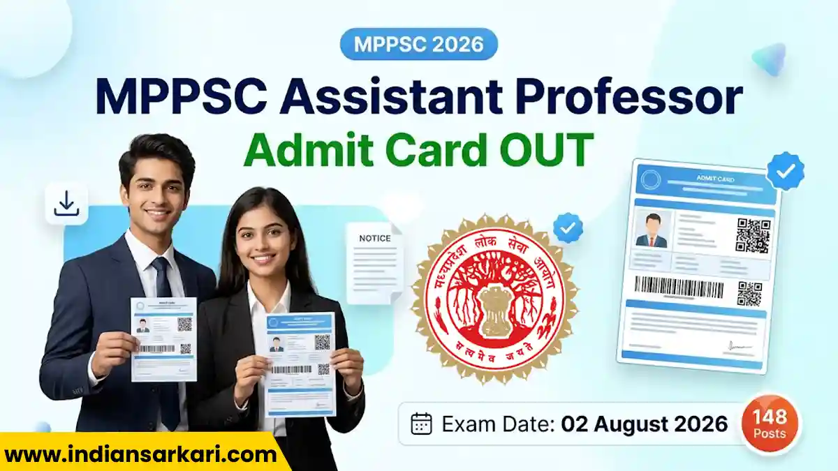 MPPSC Assistant Professor Admit Card 2026