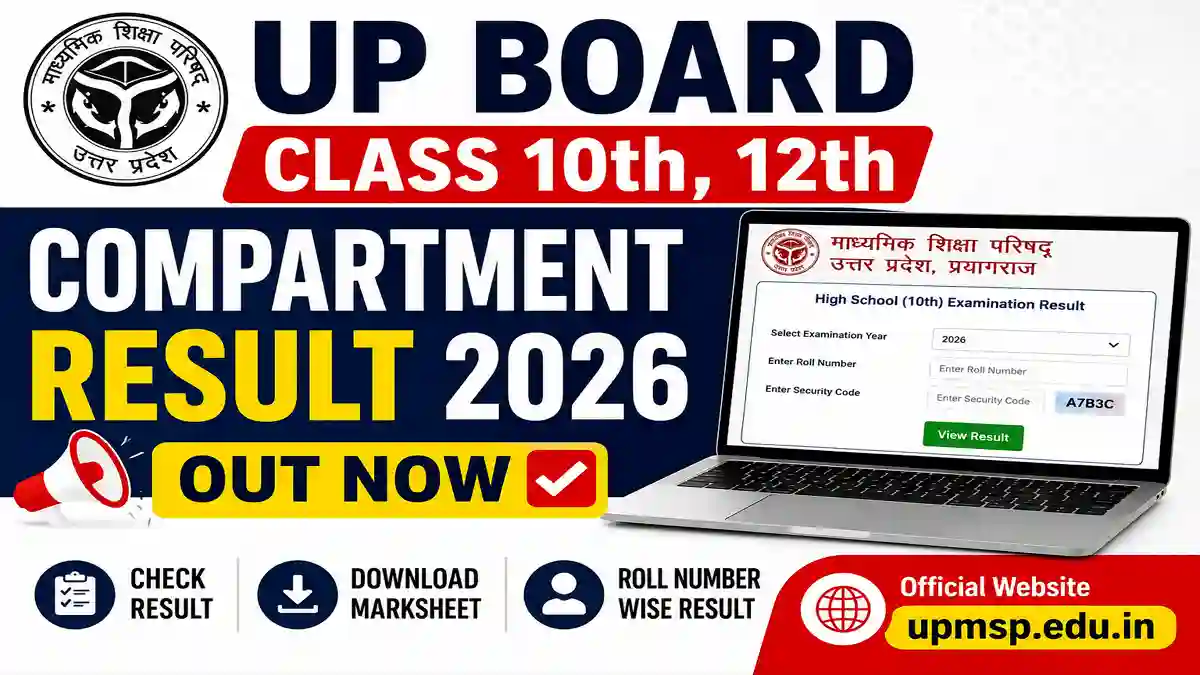 UP Board Class 10th & 12th Compartment Result 2026