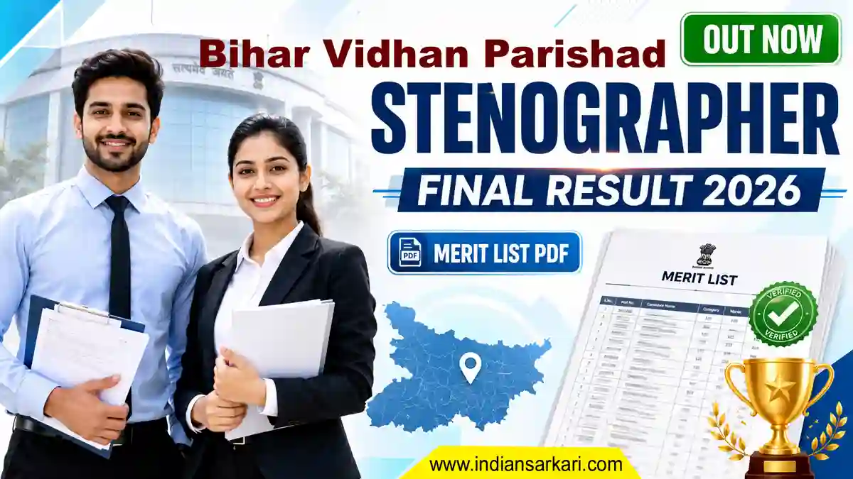 Bihar Vidhan Parishad Stenographer Final Result 2026