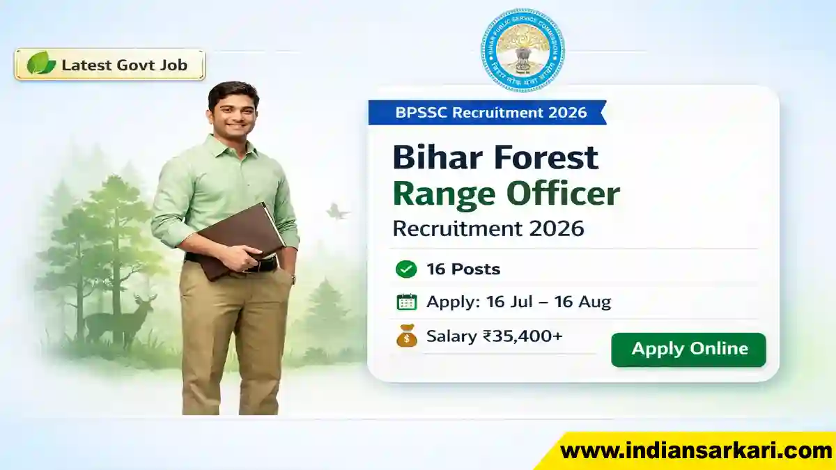 Bihar Forest Range Officer Recruitment 2026