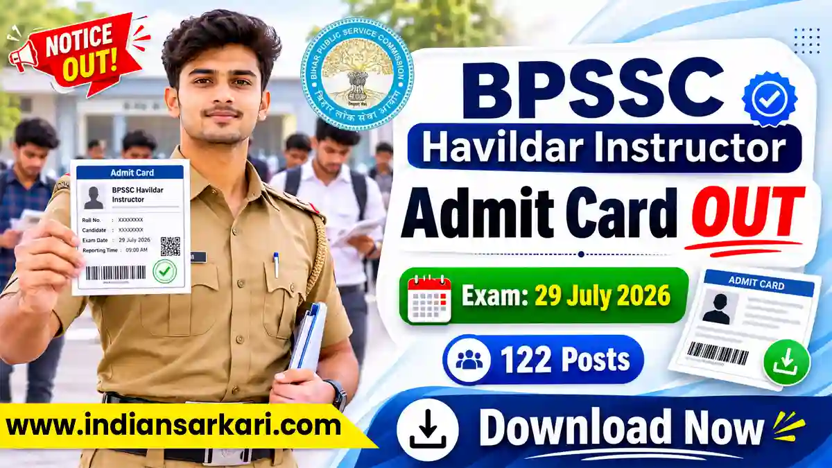BPSSC Havildar Instructor Admit Card 2026