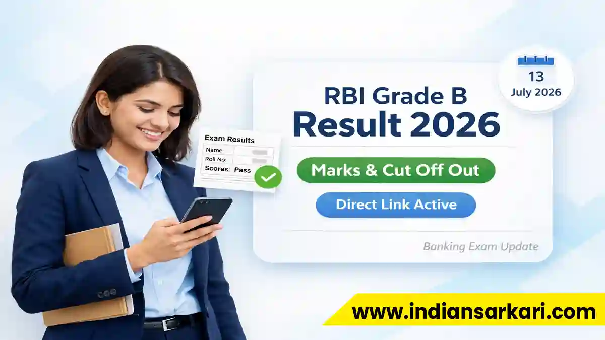 RBI Officer Grade B Marks & Cut Off 2026