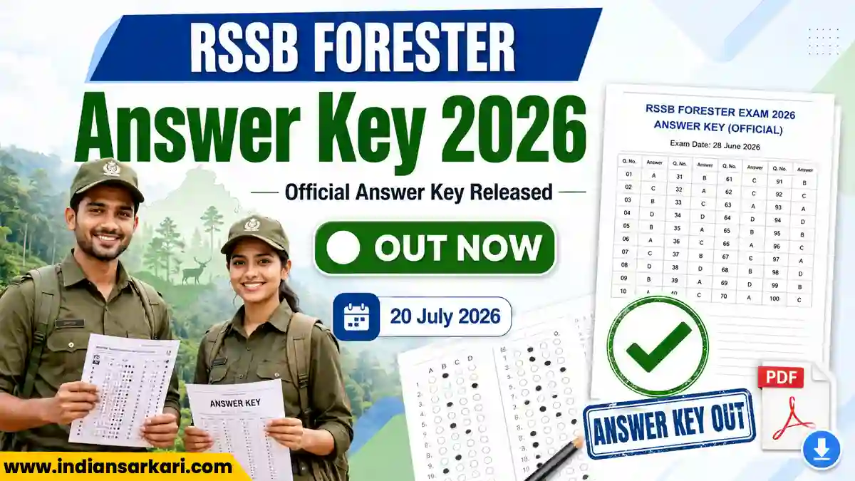 RSSB Forester Answer Key 2026