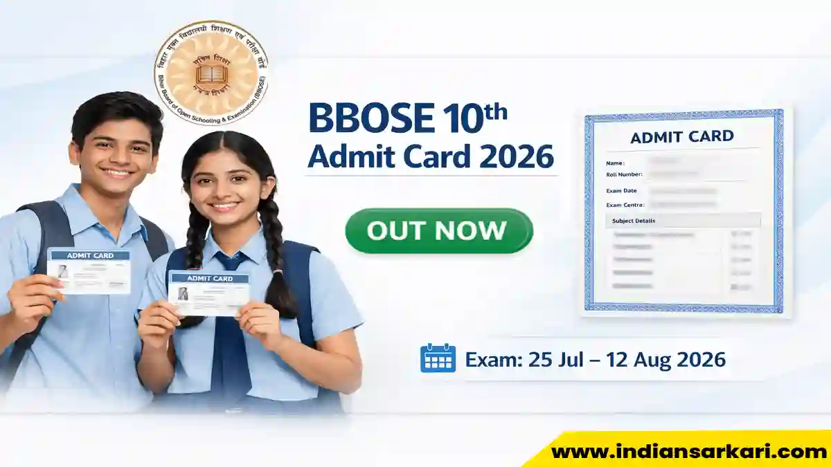 BBOSE 10th Admit Card 2026