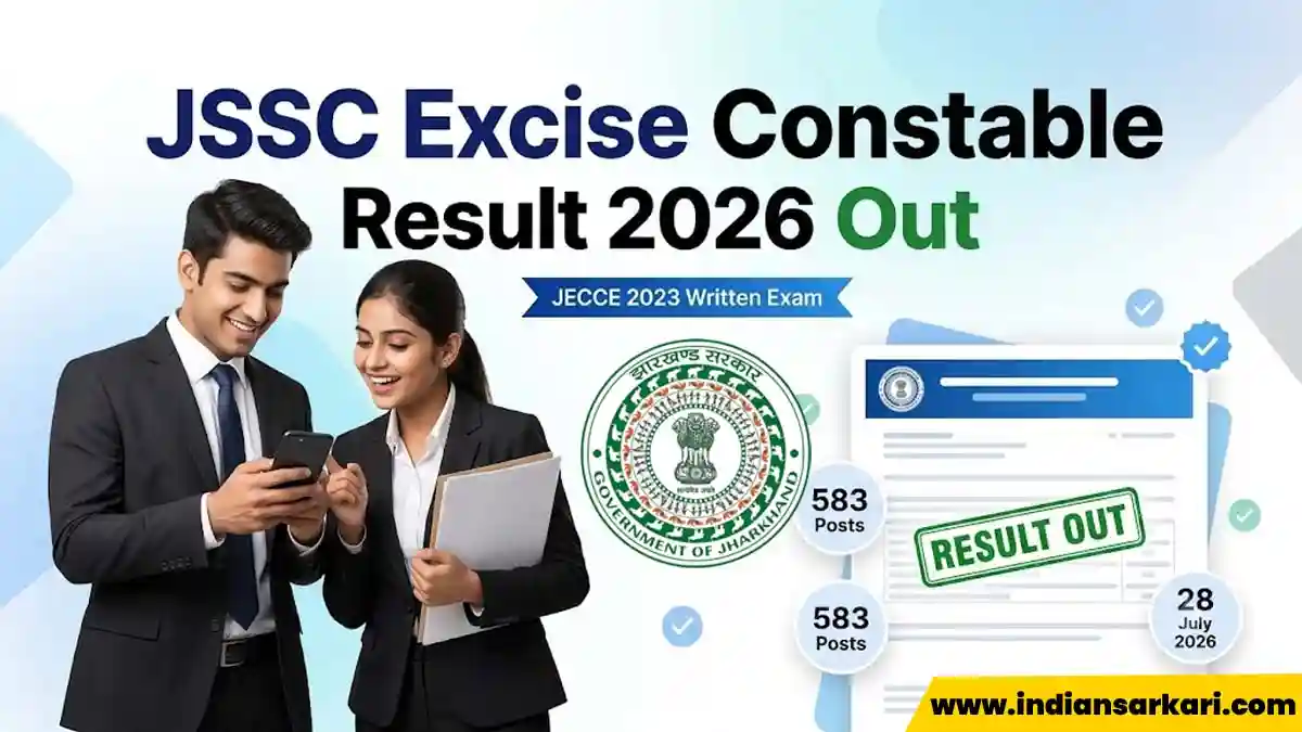 JSSC Excise Constable Result 2026