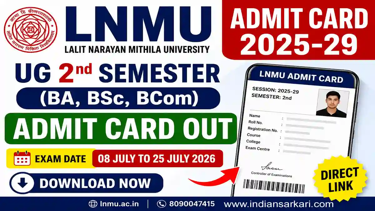 LNMU 2nd Semester Admit Card 2025-29