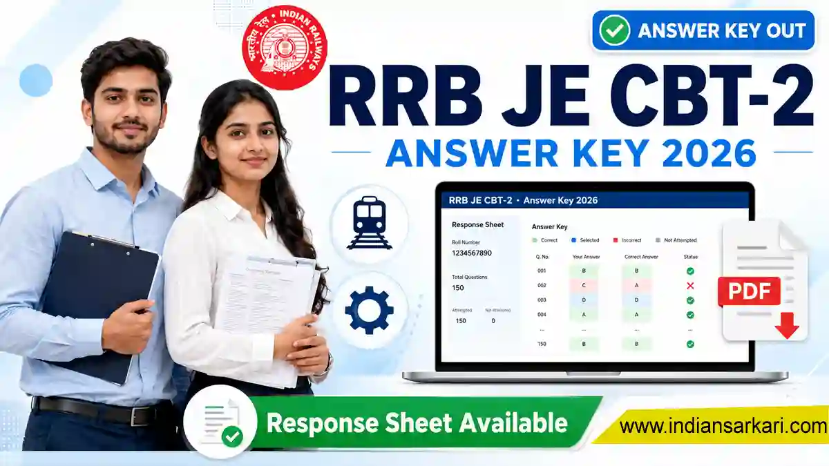 RRB JE CBT 2 Answer Key 2026