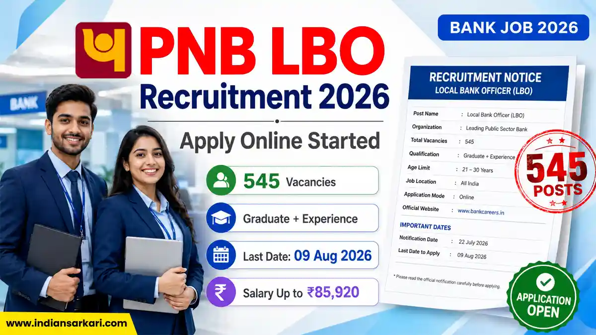PNB Bank LBO Recruitment 2026