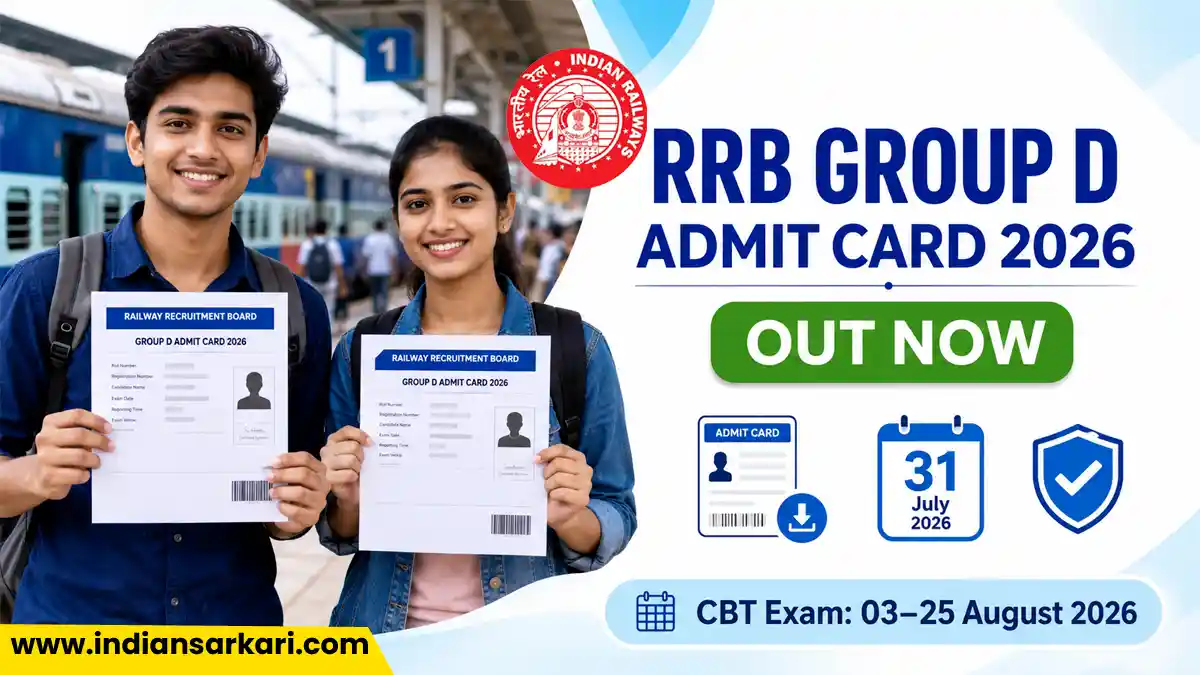 RRB Group D Admit Card 2026