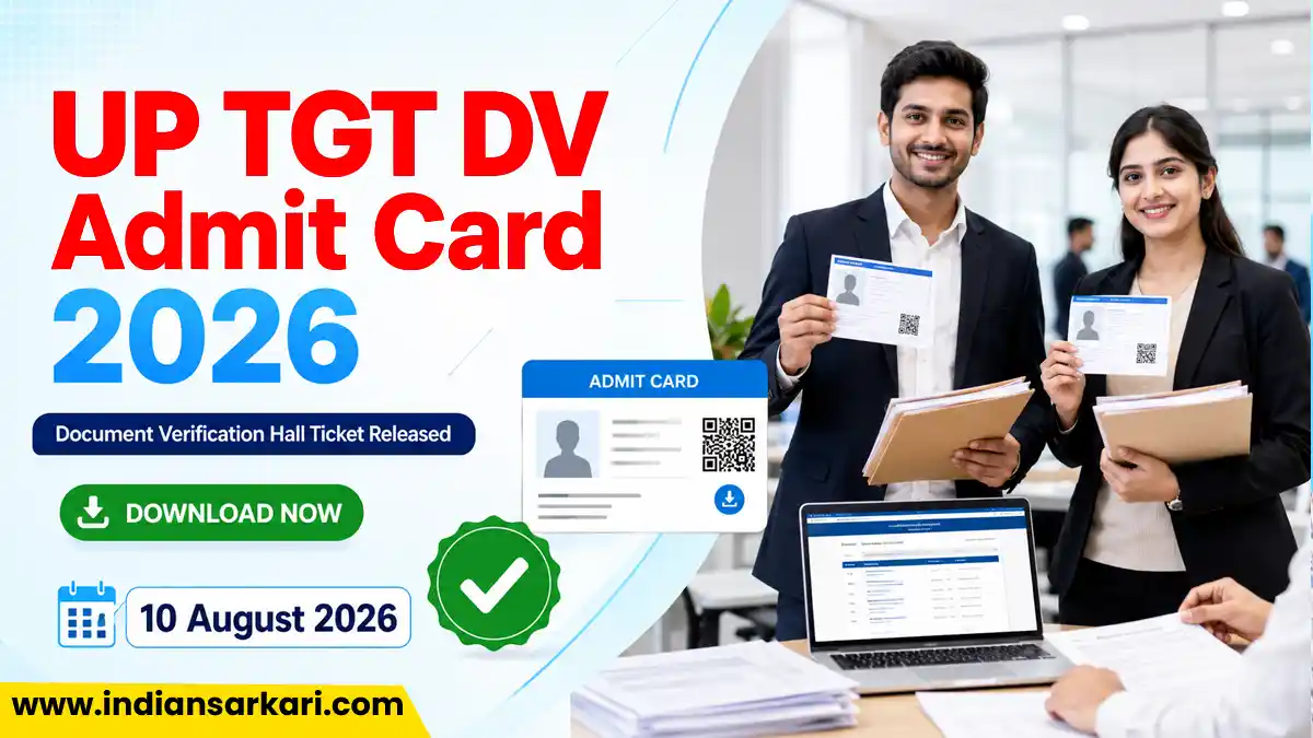 UP TGT DV Admit Card 2026