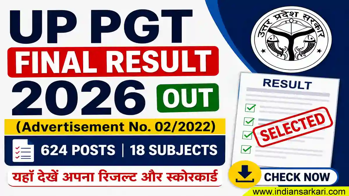 UP PGT Final Result 2026