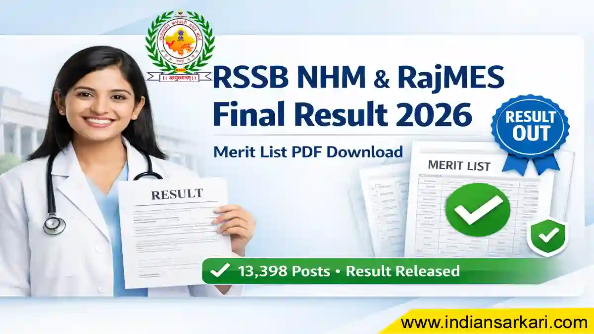 RSSB NHM & RajMES Final Result 2026