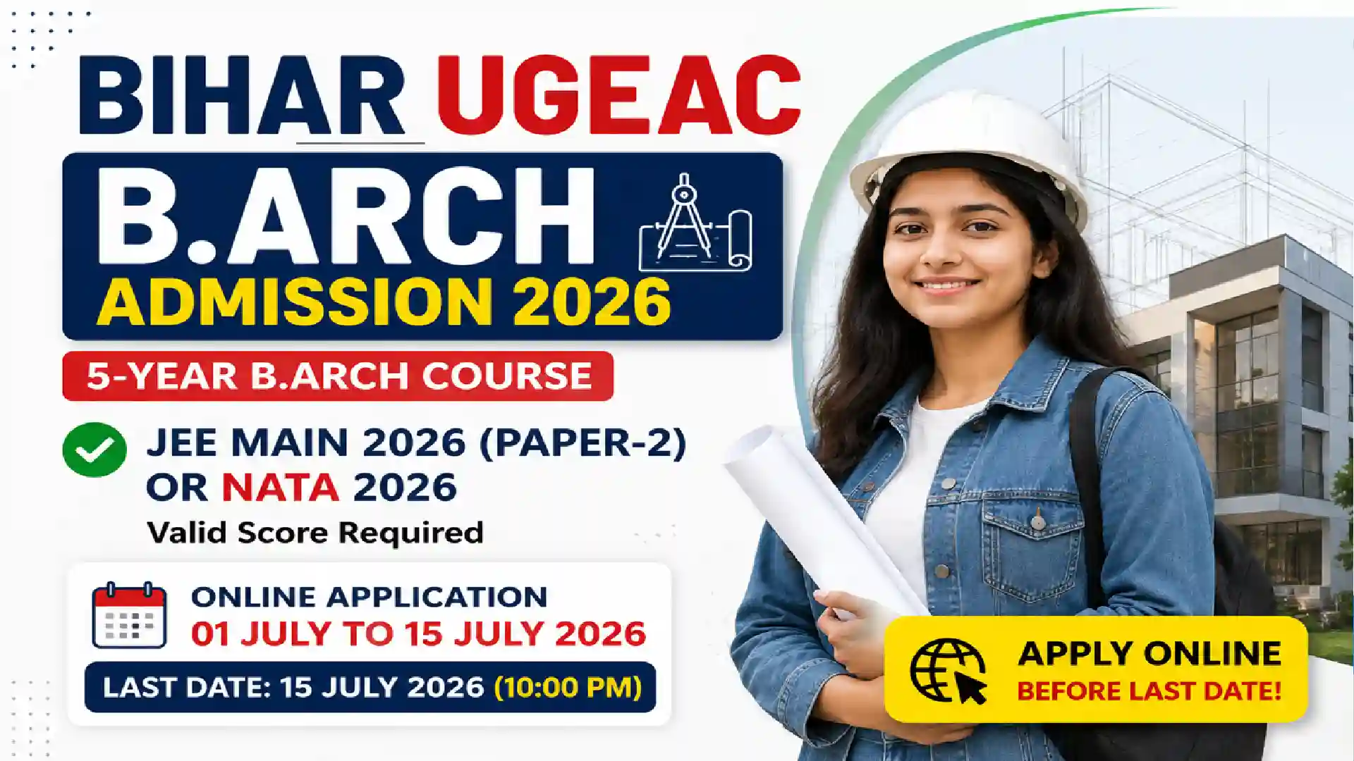 Bihar UGEAC B.Arch Admission 2026