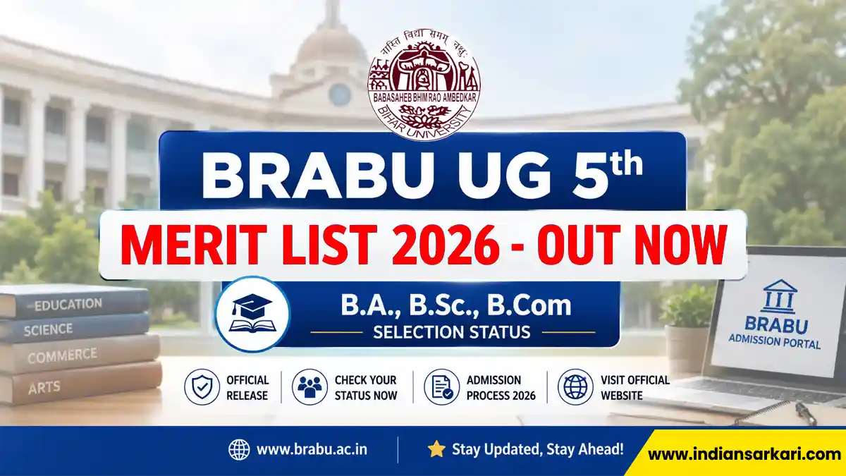 BRABU UG 5th Merit List 2026