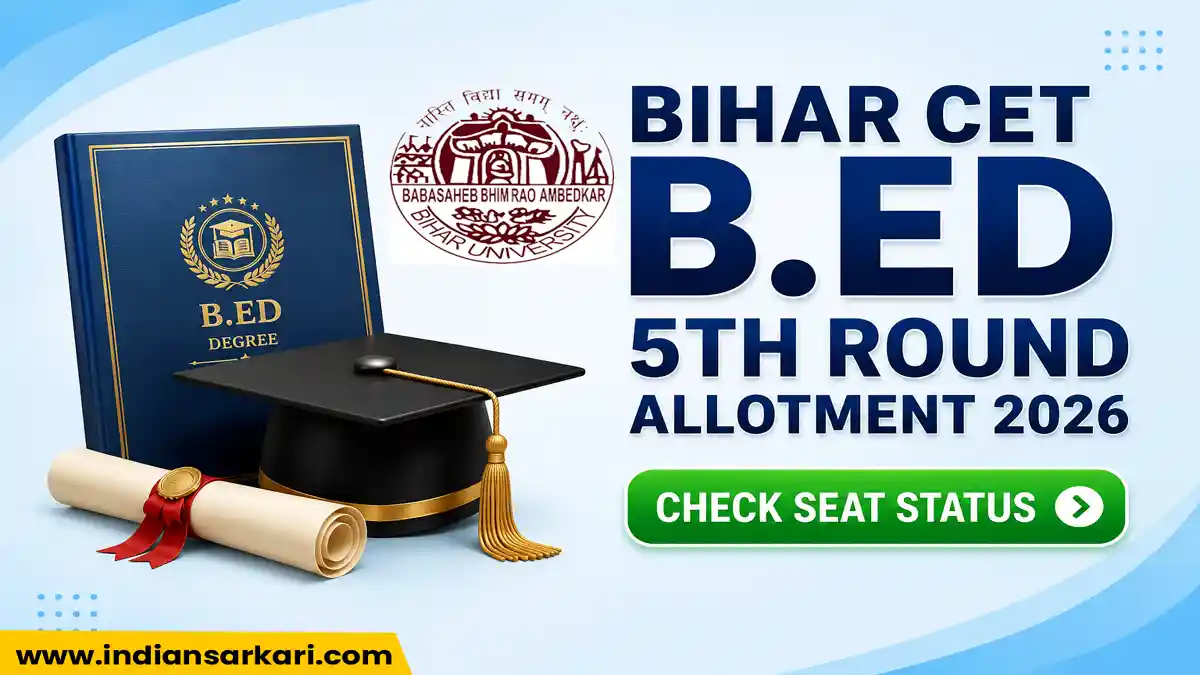 Bihar CET B.Ed 5th Round Allotment Result 2026