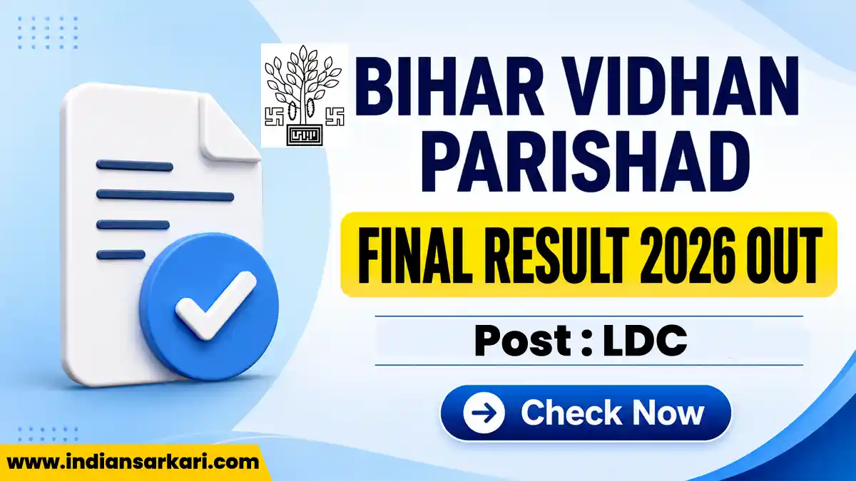 Bihar Vidhan Parishad Sachivalaya LDC Result 2026