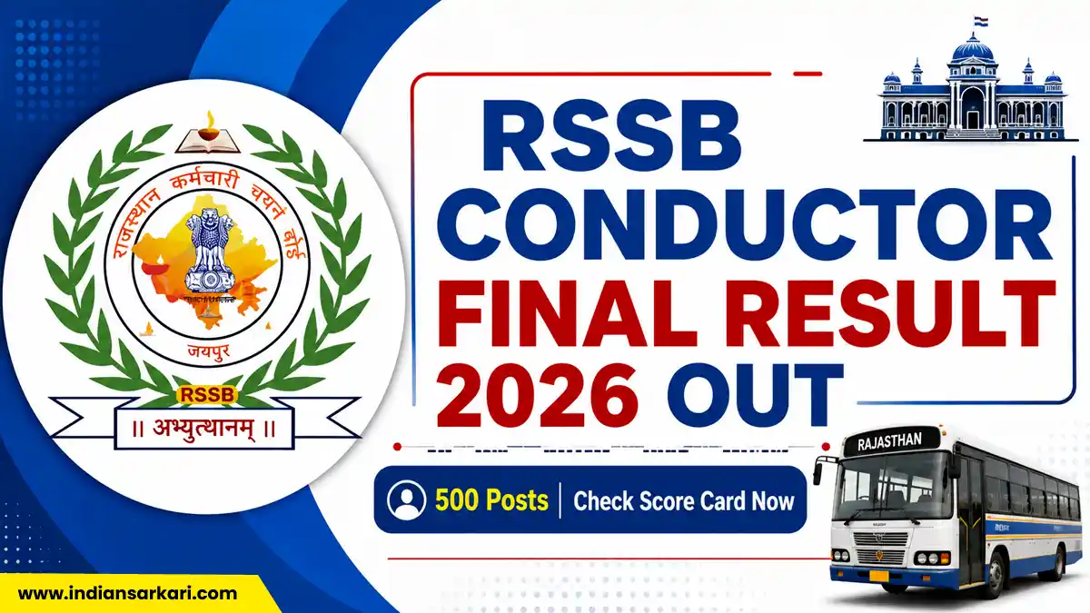 RSSB Rajasthan Conductor Final Result 2024