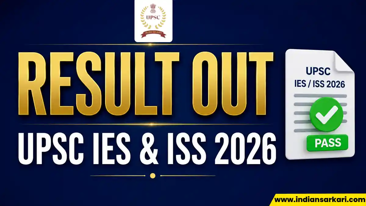 UPSC IES / ISS Result 2026