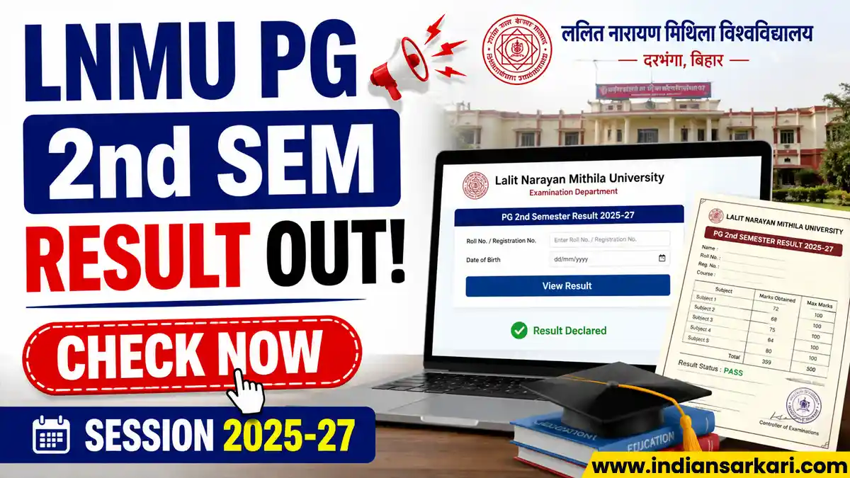 LNMU PG 2nd Semester Result 2025-27