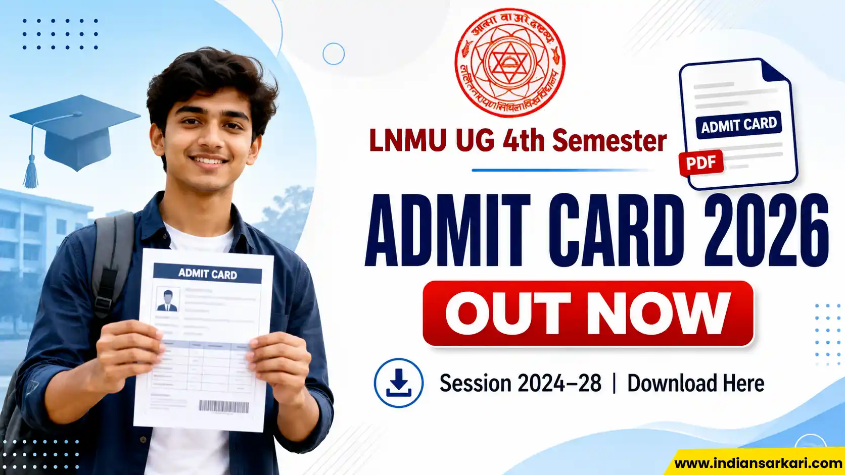 LNMU UG 4th Semester Admit Card 2024-28