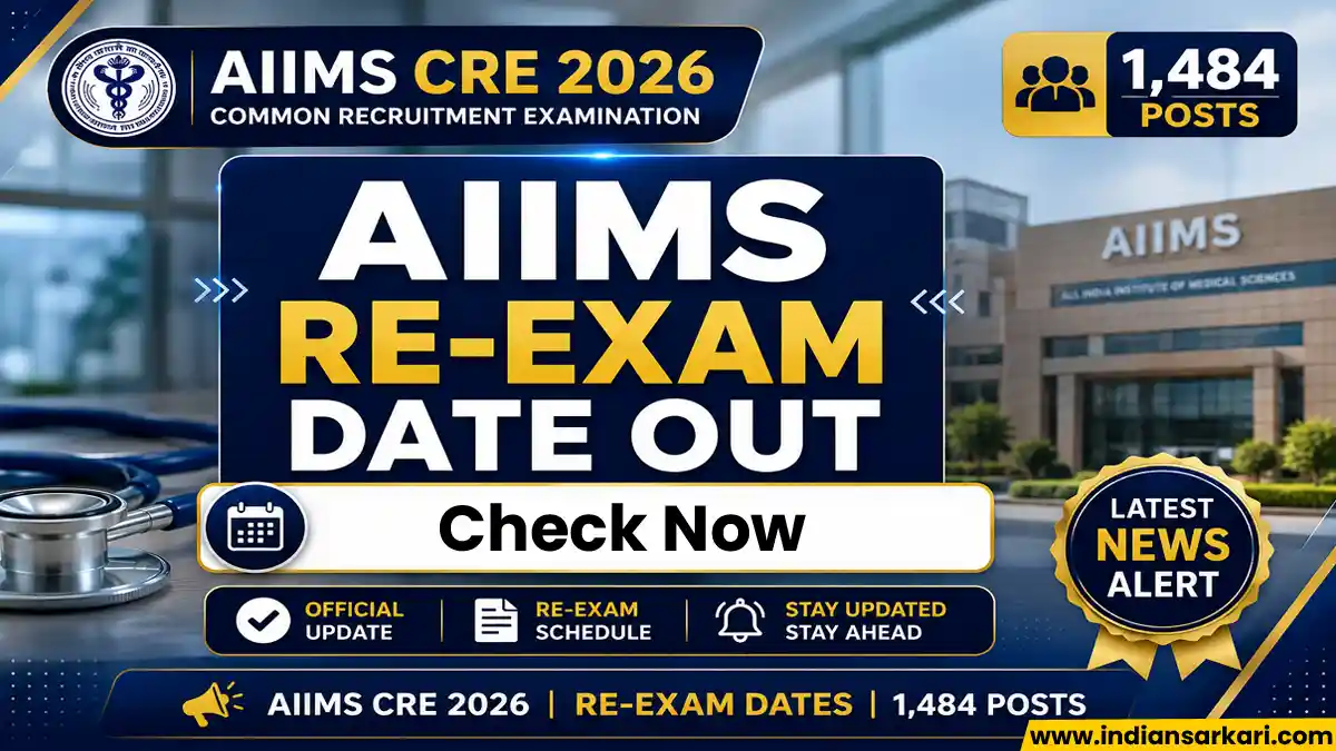 AIIMS CRE 5th Group B & C Re-Exam 2026