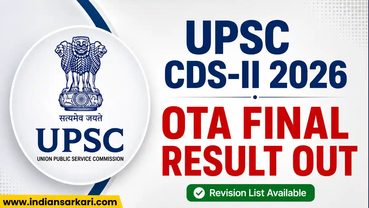 UPSC CDS II OTA Final Result 2026