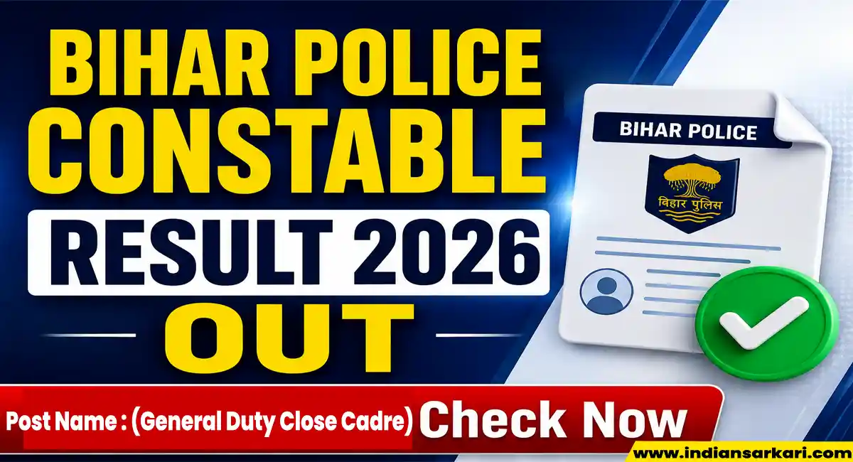 Bihar Police Constable GD Result 2026