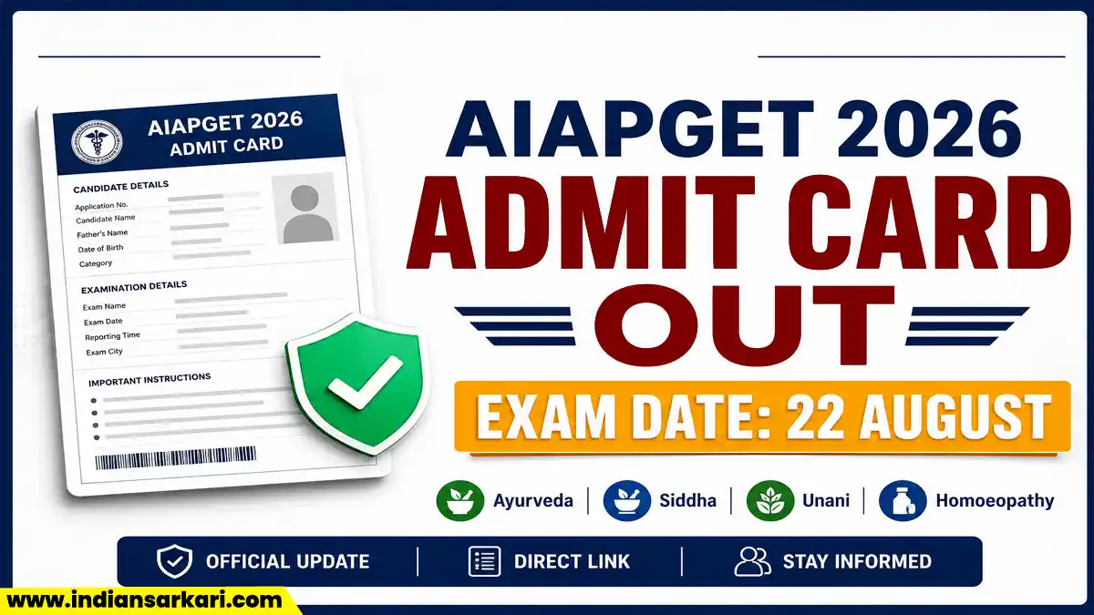 AIAPGET Admit Card 2026