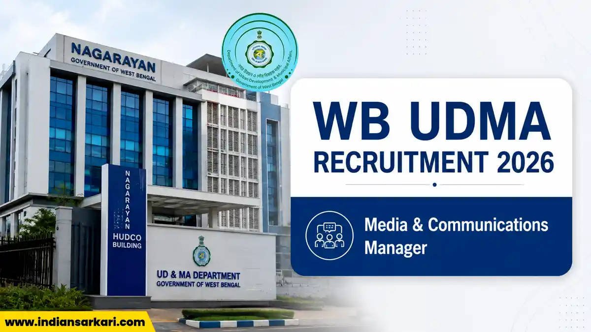 WB UDMA Media & Communications Manager Recruitment 2026